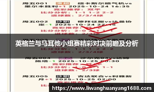 英格兰与马耳他小组赛精彩对决前瞻及分析